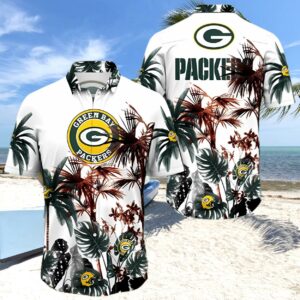 Palm Tree Aloha Green Bay Packers Hawaiian Shirt NFL Gift For Fans 1 hawaiian shirt