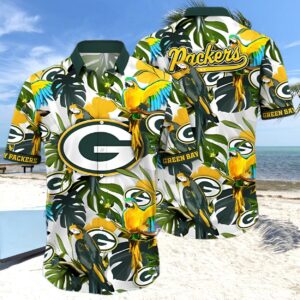 Parott Green Bay Packers Hawaiian Shirt Summer Gift 1 hawaiian shirt