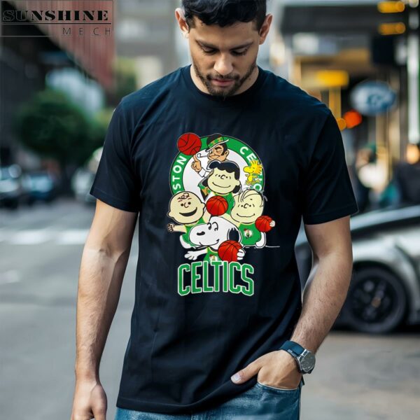 Peanuts Character Boston Celtics Shirt 1 men shirt