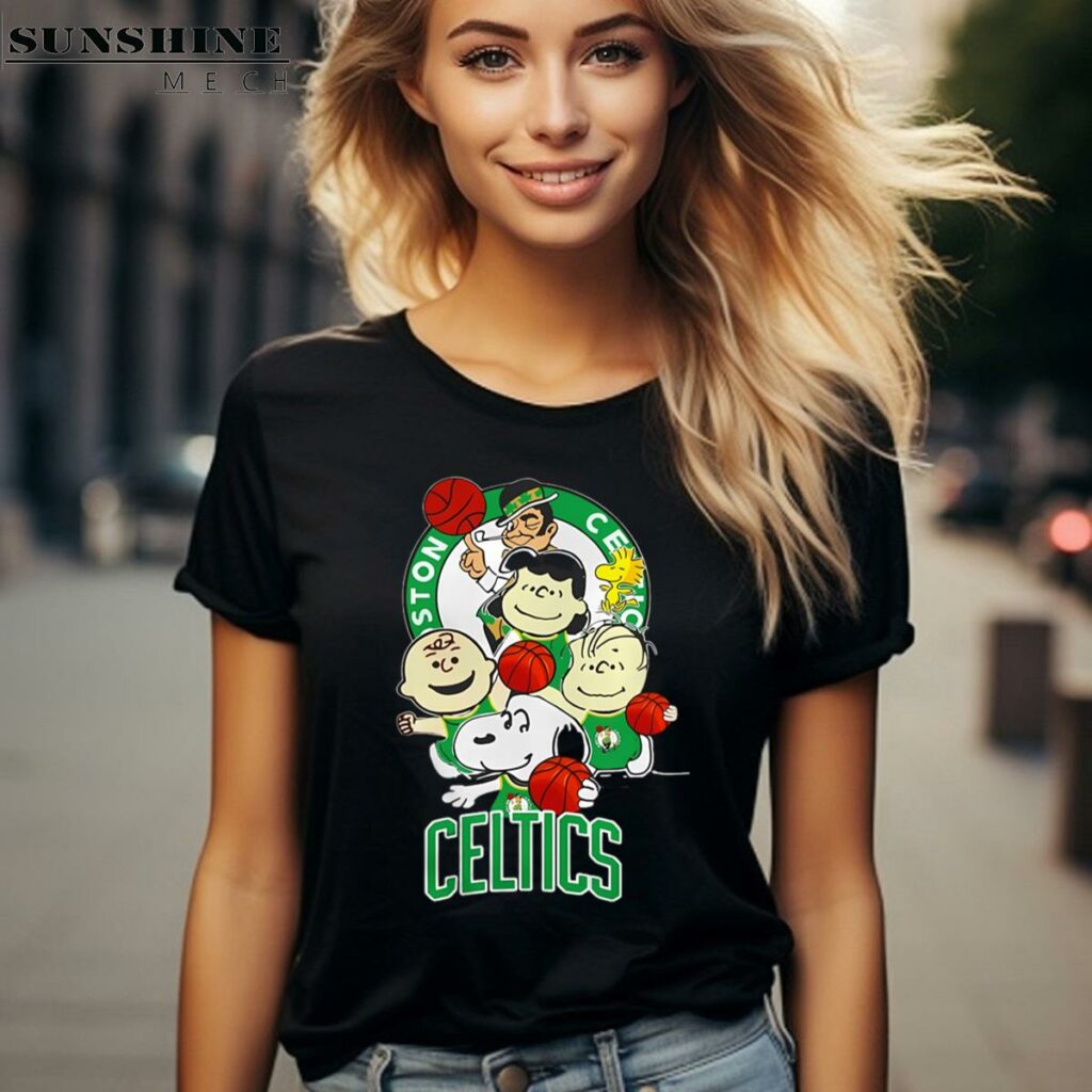 Peanuts Character Boston Celtics Shirt 2 women shirt