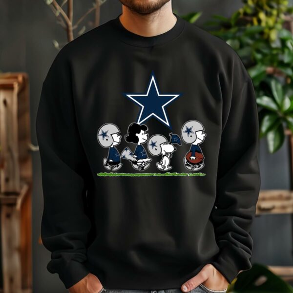 Peanuts Snoopy Football Team Cheer For The Dallas Cowboys NFL Shirts 3 13