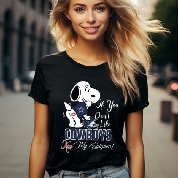 Peanuts Snoopy If You Dont Like Dallas Cowboy Kiss My Endzone Shirt 2 124
