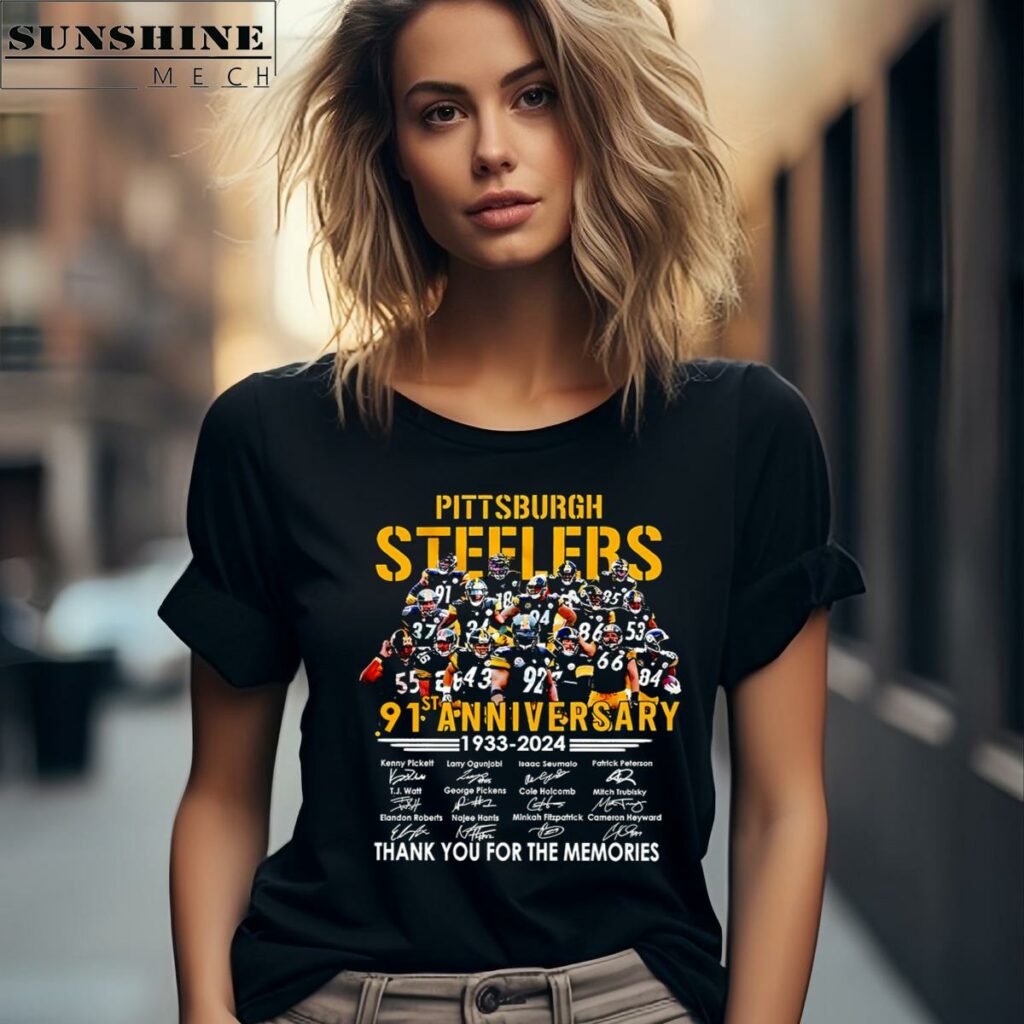 Pittsburgh Steelers 91st Anniversary 1933 2024 Shirt 2 women shirt