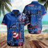 Punisher Skull Navy Blue Buffalo Bills Hawaiian Shirt 2 hawaiian shirt 2