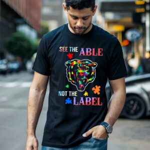 See The Able Not The Label Autism Awareness Chicago Bears Shirt 1 men shirt