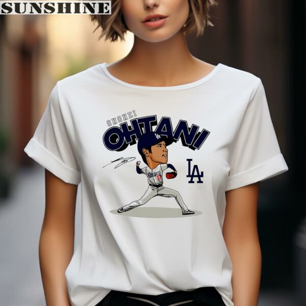 Shohei Ohtani Los Angeles Dodgers Baseball Signature Shirt 2 women shirt