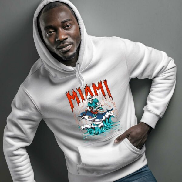 Skeleton Miami Dolphins Vintage Shirt 4 hoodie