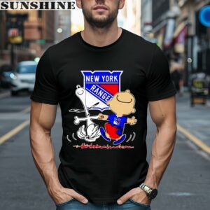 Snoopy And Charlie Brown Dancing New York Rangers Shirt 1 men shirt