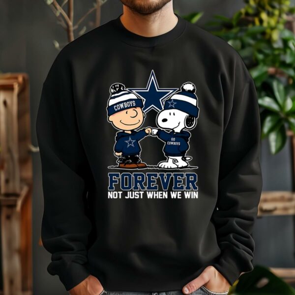 Snoopy And Charlie Brown Forever Not Just When We Win Dallas Cowboys Shirt 3 13