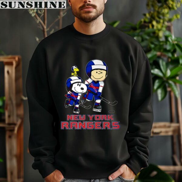 Snoopy And Charlie Brown New York Rangers Hockey Shirt 3 sweatshirt