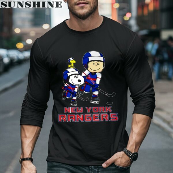Snoopy And Charlie Brown New York Rangers Hockey Shirt 5 long sleeve shirt