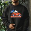 Snoopy And Woodstock Driving Car Denver Broncos Shirt 3 sweatshirt