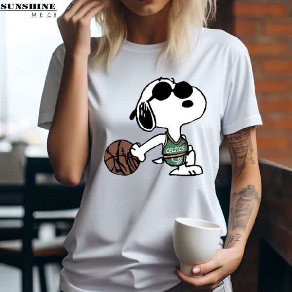 Snoopy Basketball Boston Celtics T shirt 2 women shirt