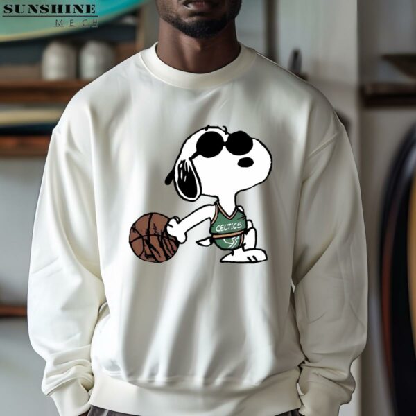Snoopy Basketball Boston Celtics T shirt 3 sweatshirt