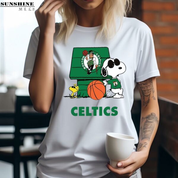 Snoopy Celtics House Cute Boston Celtics Shirt 2 women shirt