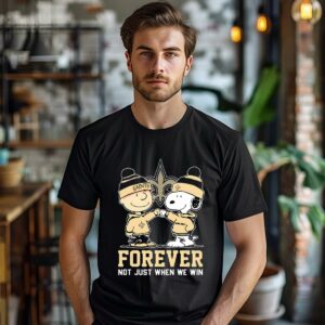 Snoopy Charlie Brown Forever Not Just When We Win New Orleans Saints Shirt 1 men shirt