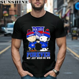 Snoopy Charlie Brown New York Rangers Hockey Forever Shirt 1 men shirt
