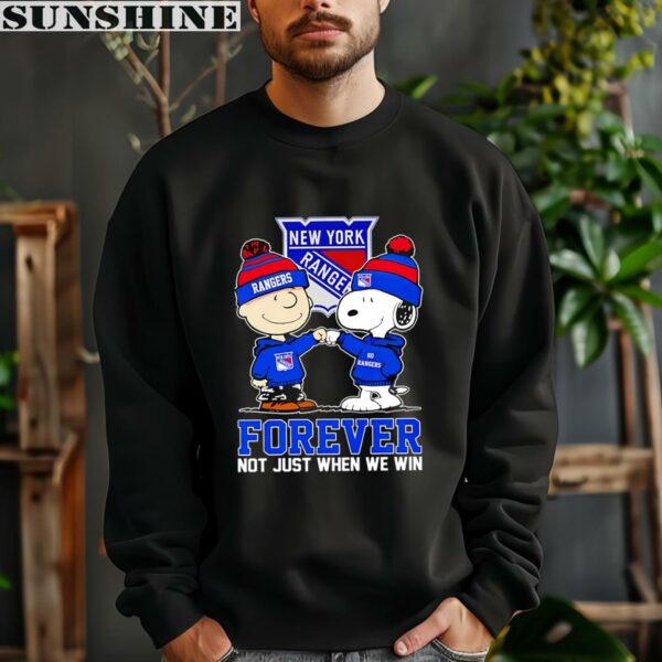 Snoopy Charlie Brown New York Rangers Hockey Forever Shirt 3 sweatshirt