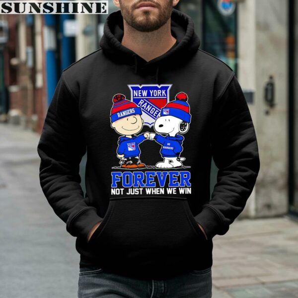 Snoopy Charlie Brown New York Rangers Hockey Forever Shirt 4 hoodie
