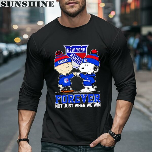 Snoopy Charlie Brown New York Rangers Hockey Forever Shirt 5 long sleeve shirt