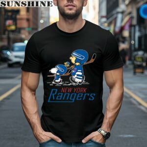Snoopy Charlie Brown New York Rangers Ice Hockey NHL Shirt 1 men shirt