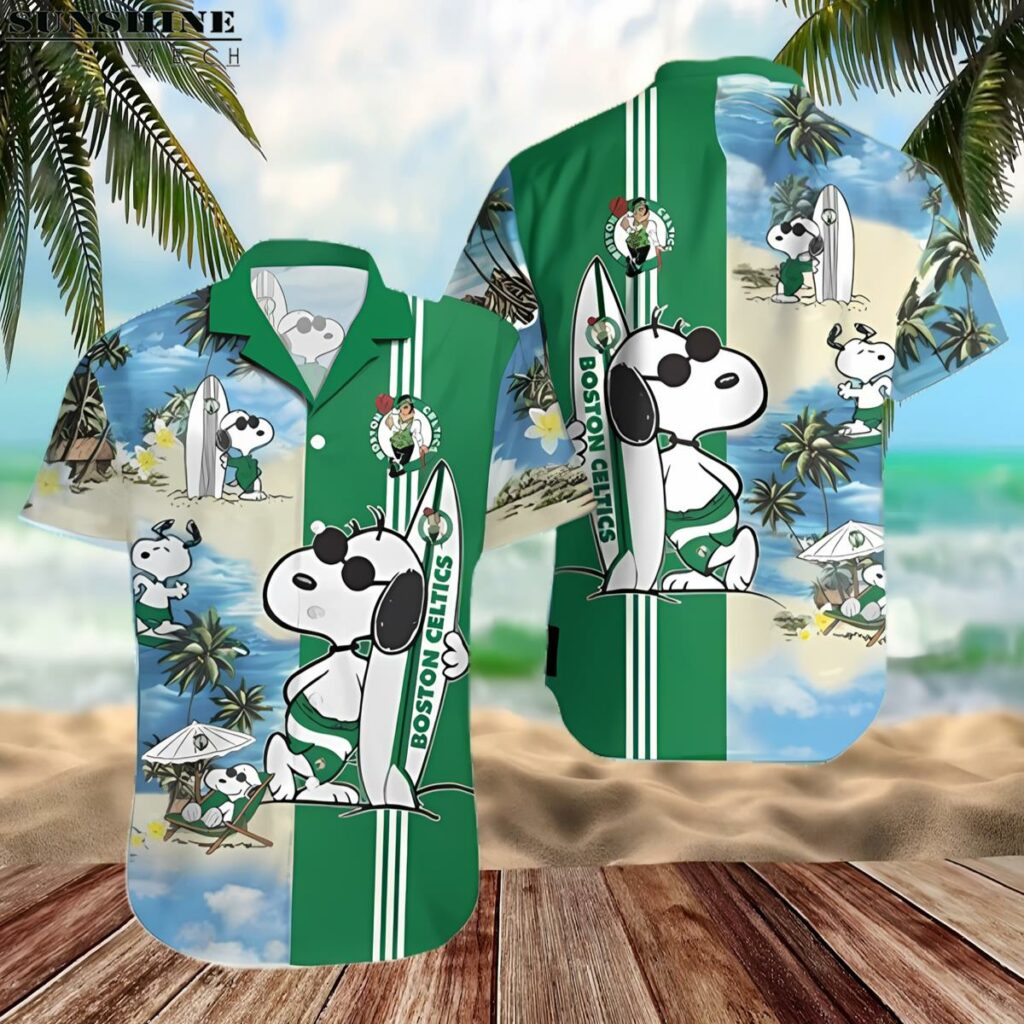 Snoopy NBA Boston Celtics Hawaiian Shirt 2 hawaiian shirt 2