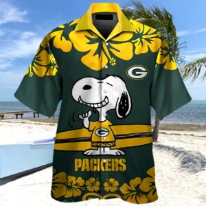 Snoopy NFL Green Bay Packers Hawaiian Shirt 1 hawaiian shirt