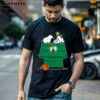 Snoopy Woodstock The Peanuts Boston Celtics NBA Basketball T shirt 1 men shirt