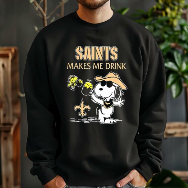 Snoopy and Woodstock New Orleans Saints T Shirt 3 sweatshirt