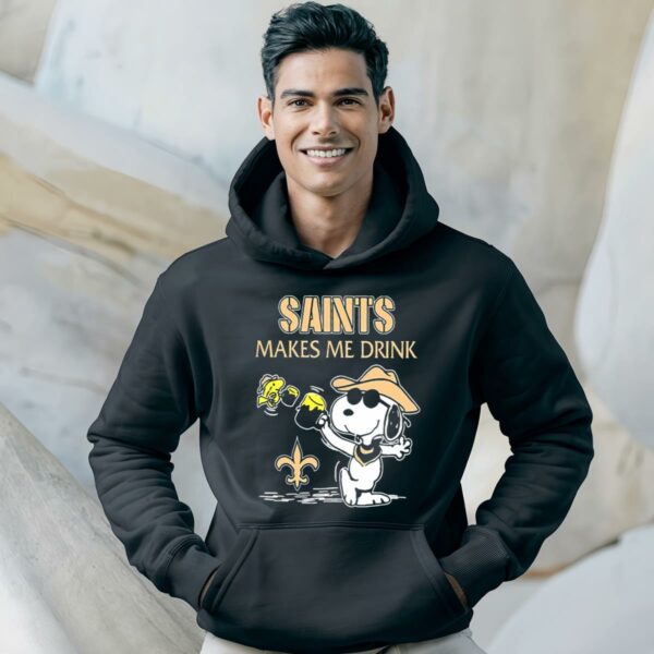 Snoopy and Woodstock New Orleans Saints T Shirt 4 hoodie