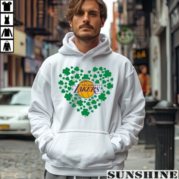 St Patricks Day Clover Leaf Los Angeles Lakers Shirt 4 hoodie