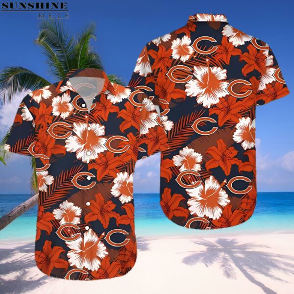 Summer Flower Chicago Bears Hawaiian Shirt 1 hawaiian