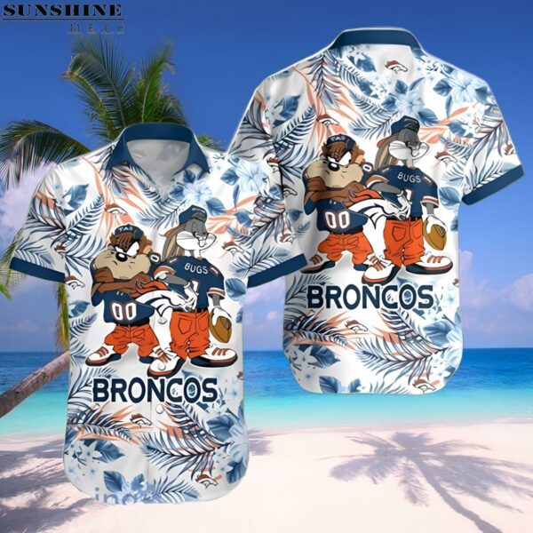 Taz And Bugs Denver Broncos Hawaiian Shirt 1 hawaiian