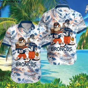 Taz And Bugs Denver Broncos Hawaiian Shirt 3 Hawaiian Shirt