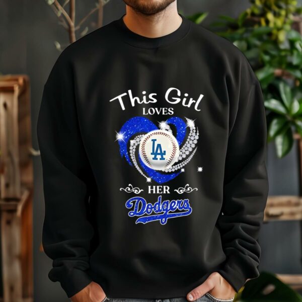 This Girl Loves Her Dodgers Hearts Diamond Shirt 3 13