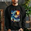 Total Solar Eclipse Shirt Astronaut Moon Painting Eclipse Viewing Tee 3 sweatshirt