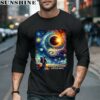 Total Solar Eclipse Shirt Astronaut Moon Painting Eclipse Viewing Tee 5 long sleeve shirt