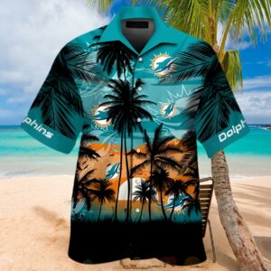 Tropical Coconut Miami Dolphins Hawaiian Shirt 1 hawaiian shirt