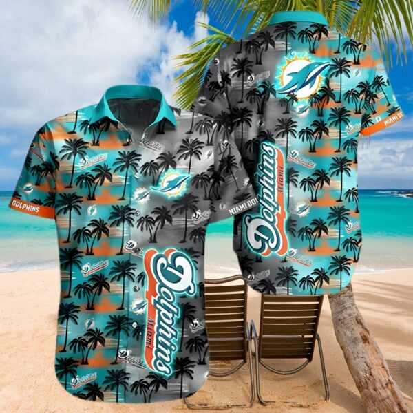 Tropical Coconut NFL Miami Dolphins Hawaiian Shirt 1 hawaiian shirt