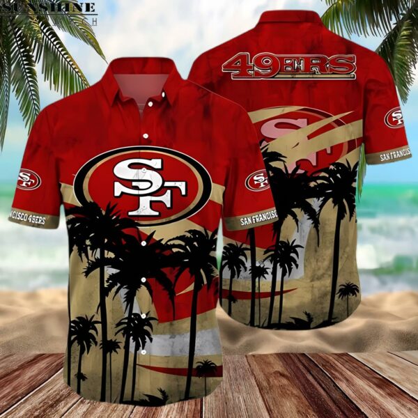 Tropical Coconut NFL San Francisco 49ers Hawaiian Shirt 2 hawaiian shirt 2