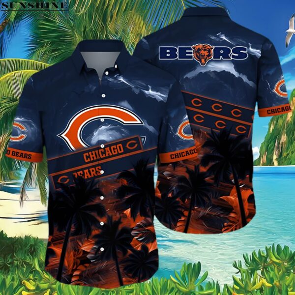 Tropical Coconut Tree NFL Chicago Bears Hawaiian Shirt 3 Hawaiian Shirt