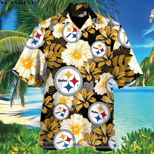 Tropical Flower Aloha Pittsburgh Steelers Hawaiian Shirt 3 Hawaiian Shirt