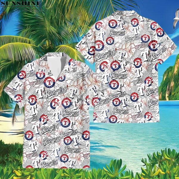 Tropical Flower Texas Rangers Hawaiian Shirt 3 Hawaiian Shirt