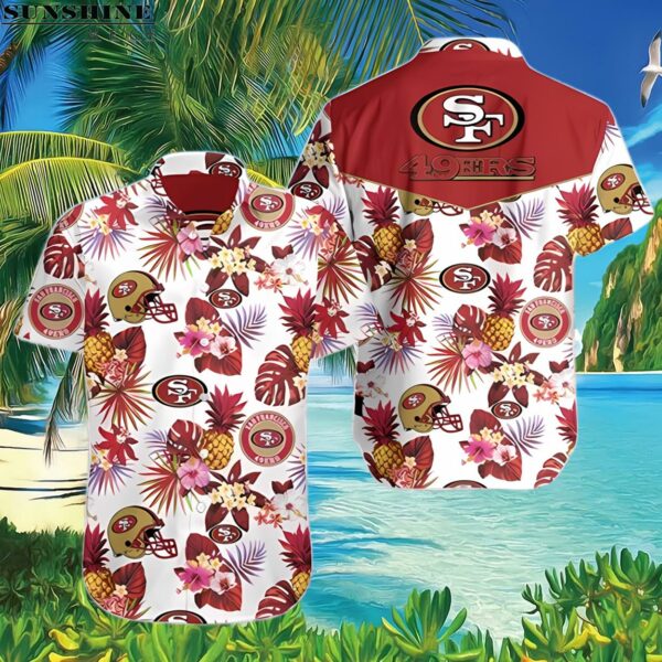 Tropical Plant San Francisco 49ers Hawaiian Shirt Summer Button Up 3 Hawaiian Shirt