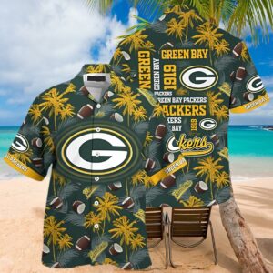 Tropical Summer Green Bay Packers Hawaiian Shirt 1 hawaiian shirt