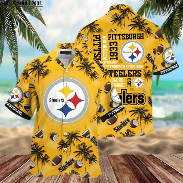 Tropical Summer Pittsburgh Steelers Hawaiian Shirt 2 hawaiian shirt 2