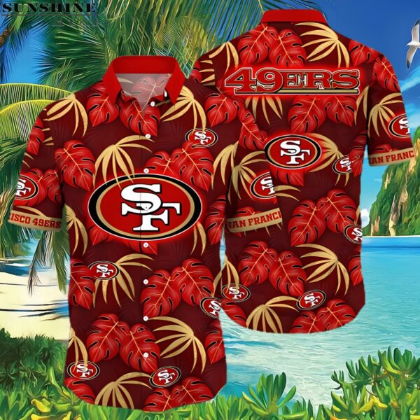 Tropical pattern NFL San Francisco 49ers Aloha Shirt 3 Hawaiian Shirt