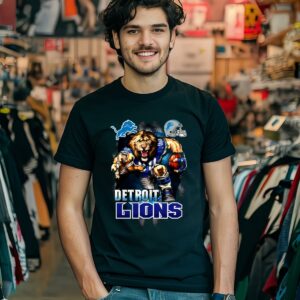 Vintage Detroit Lions Bootleg Tee Shirt 1 men shirt