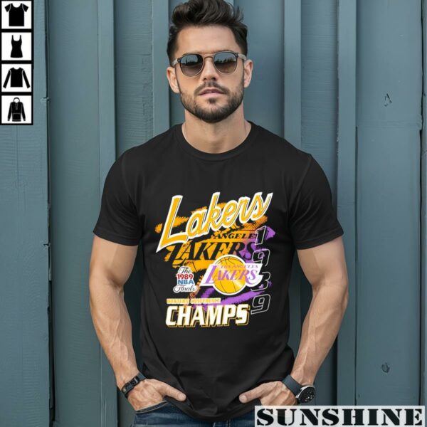 Vintage Los Angeles Lakers Final Western Conference 1989 Shirt 1 men shirt