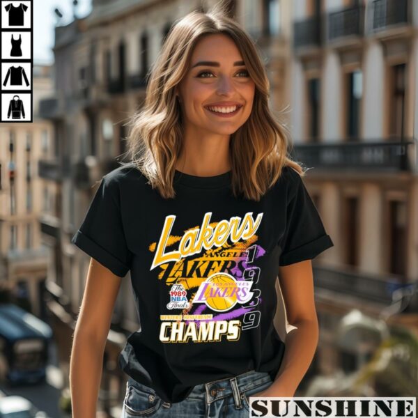 Vintage Los Angeles Lakers Final Western Conference 1989 Shirt 2 women shirt